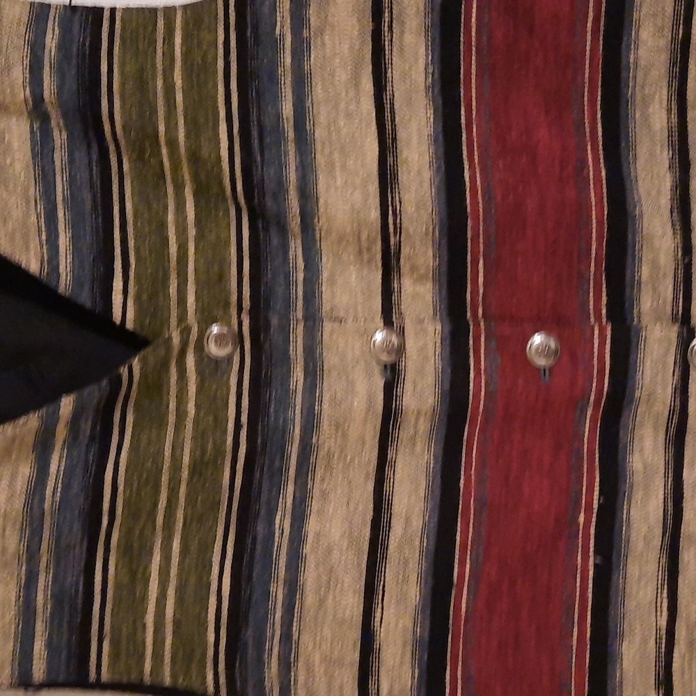 Cotton blend 90's vintage Vest sx large - Picture 2 of 7